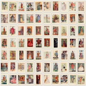 Rare Digital Facsimiles of English Costume Books 153 plates Ultra High Resolution Instant digital download