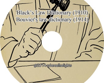 Black's and Bouvier's Law Dictionary (1910 and 1914) - Facsimile PDF