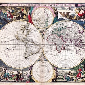 80 old rare antique world maps en alta resolución (300dpi) Descarga digital instantánea