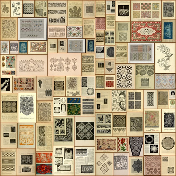 340 Books of Needlework, Embroidery, Knitting, Crocheting, and Netting PDF format instant digital download