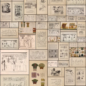 Digital Facsimiles of The Manners and Customs of the Ancient Egyptians Ultra High Resolution Instant digital download