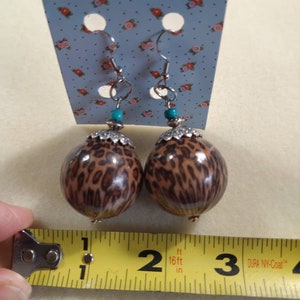 Leopard beaded earrings/ Boho earrings/ animal print / leopard jewelry / beaded earrings handmade. Dangle earrings. 1 Leopard beaded earrings/ Boho earrings/ animal print / leopard jewelry / beaded earrings handmade. Dangle earrings. 1