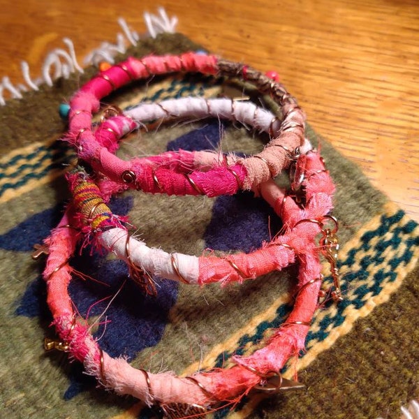 Fabric Wrap Bracelet Etsy