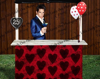 Kissing booth * Digital background * valentine's day background * digital backdrop * valentine's background * digital kissing booth * kiss