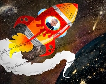 space background, space backdrop, rocket, rocket background, baby photography, photo editing, photo composite, rocketman, child rocket photo