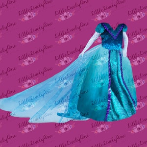Digital overlay, photo composite, Frozen dress, Elsa dress, Frozen digital dress, digital photo, princess dress, fantasy dress, blue dress