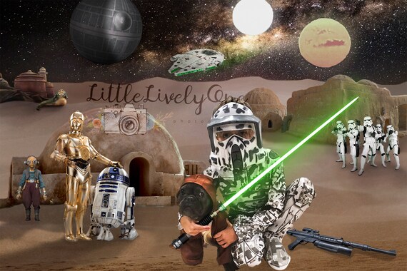 Digital Background Digital Backdrop Star Wars Tatooine Etsy
