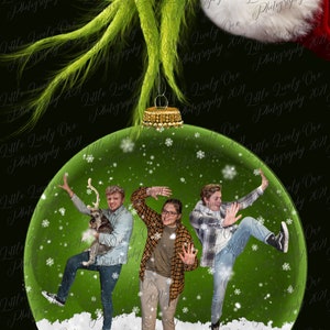 Christmas Card * Christmas photo * Christmas card idea * photoshop background * composite background * snowglobe * photo editing * fun card
