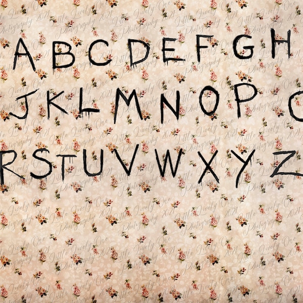 Strangers Things Alphabet Wall Lights Etsy