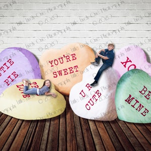 Digital background * valentine&#39;s day background * digital backdrop * candy hearts * candy hearts backdrop * hearts * candy background