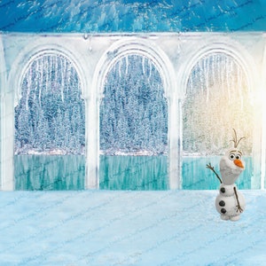 Frozen inspired background * Snow background * Princess background * Ice castle background *  * Fairytale background * photoshop background
