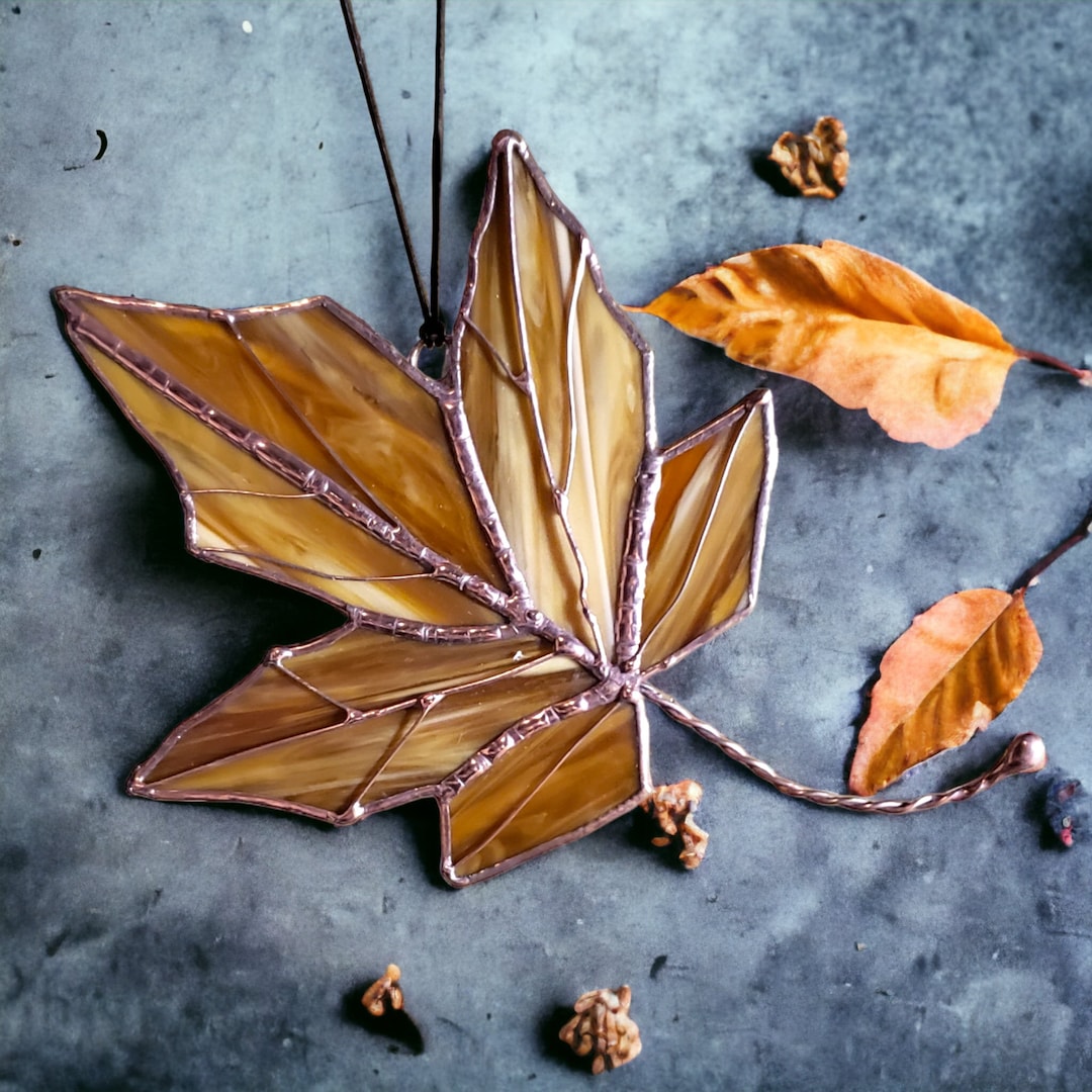 Autumn Leaf Suncatcher Etsy