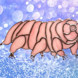 Stained Glass Tardigrade Suncatcher