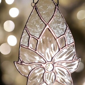 Stained Glass Teardrop Lotus Suncatcher