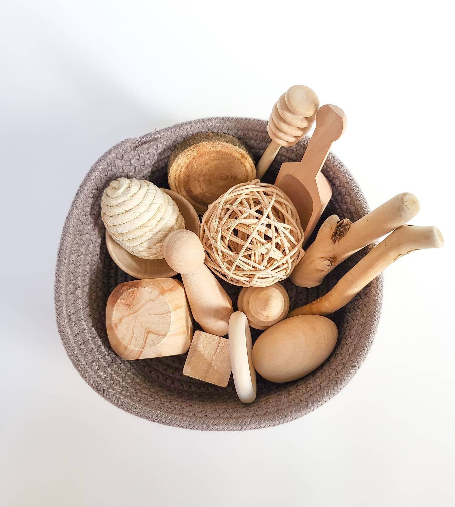 Baby Treasure Basket Nature Treasure Basket Natural Etsy