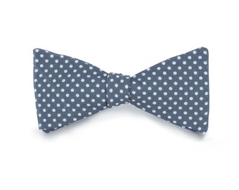 Handmade Men's polka dot Bow Tie with adjustable strap / 100% cotton / Wedding Bow Tie / Gifts for men / Gifts for him