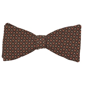 Handmade Men's Geometric Polka Dot Bow Tie with adjustable strap / 100% cotton / Wedding Bow Tie / Gifts for men / Gifts for him image 1