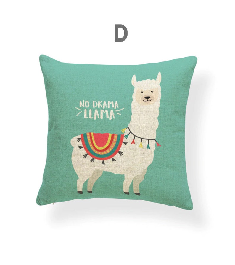 Alpaca square pillow decor / Alpaca decor / cushion shell / Etsy