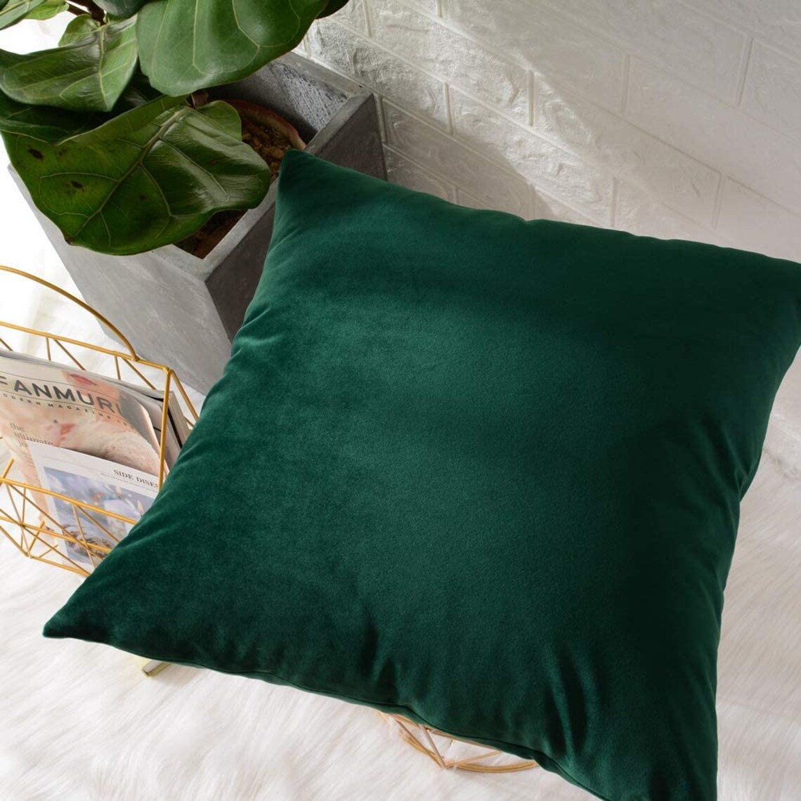 Royal Velvet emerald Throw Pillow Covers Velvet sofa pillow Etsy