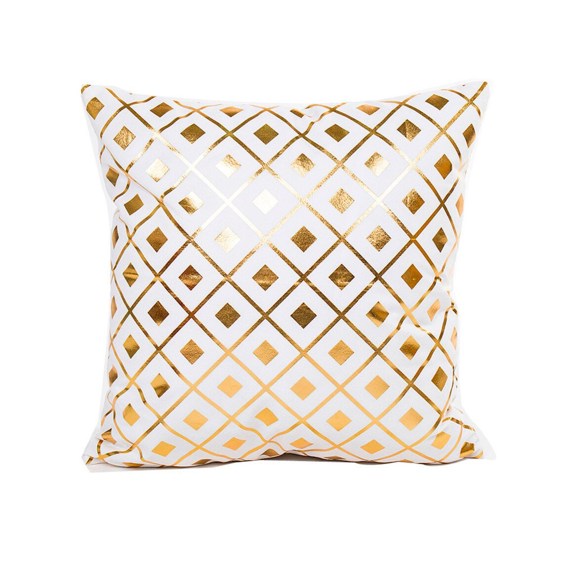 Geometric lines gold print pillow cushion cover Gold foil Etsy