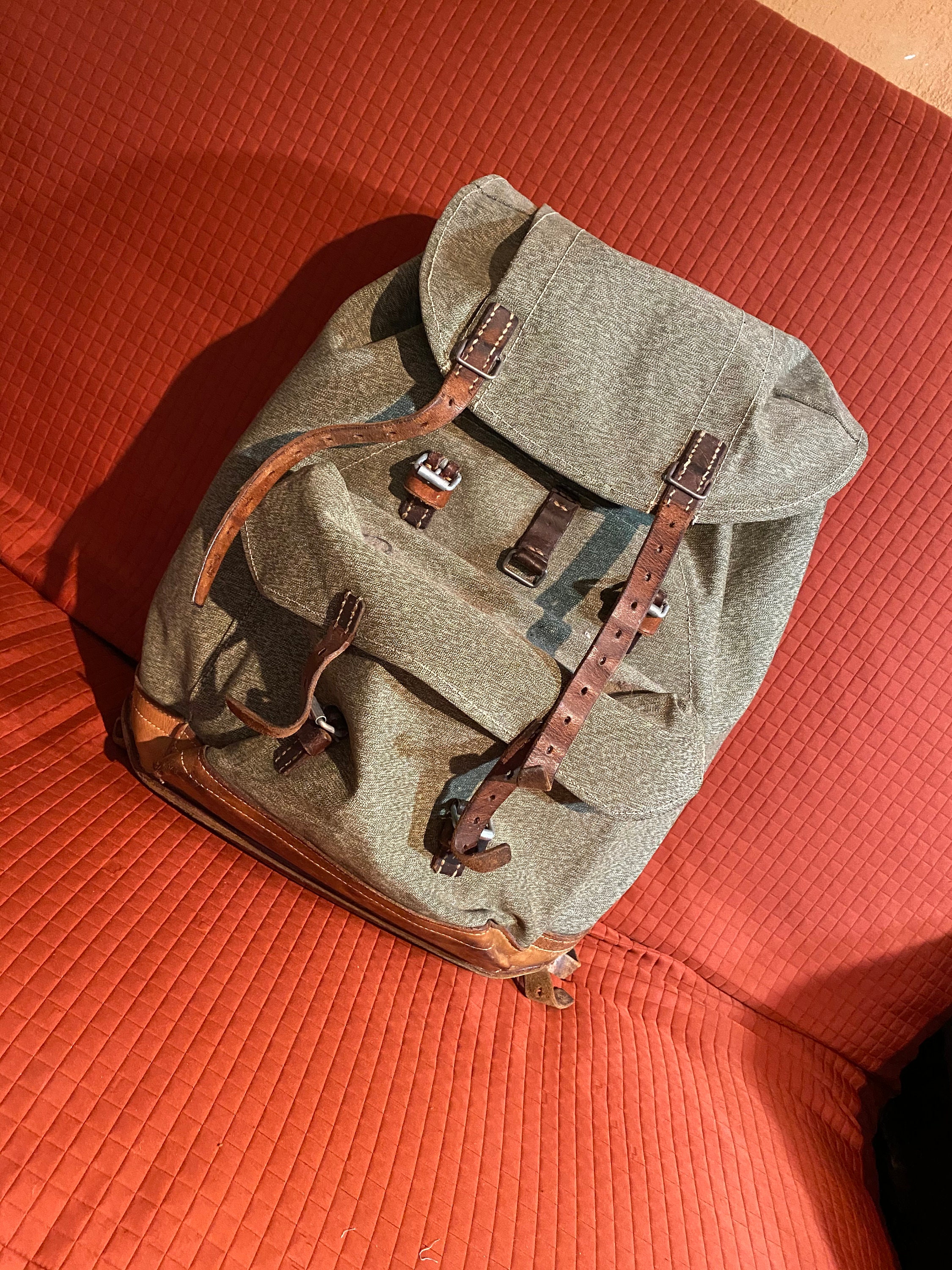 Vintage OldStyle Backpack Etsy