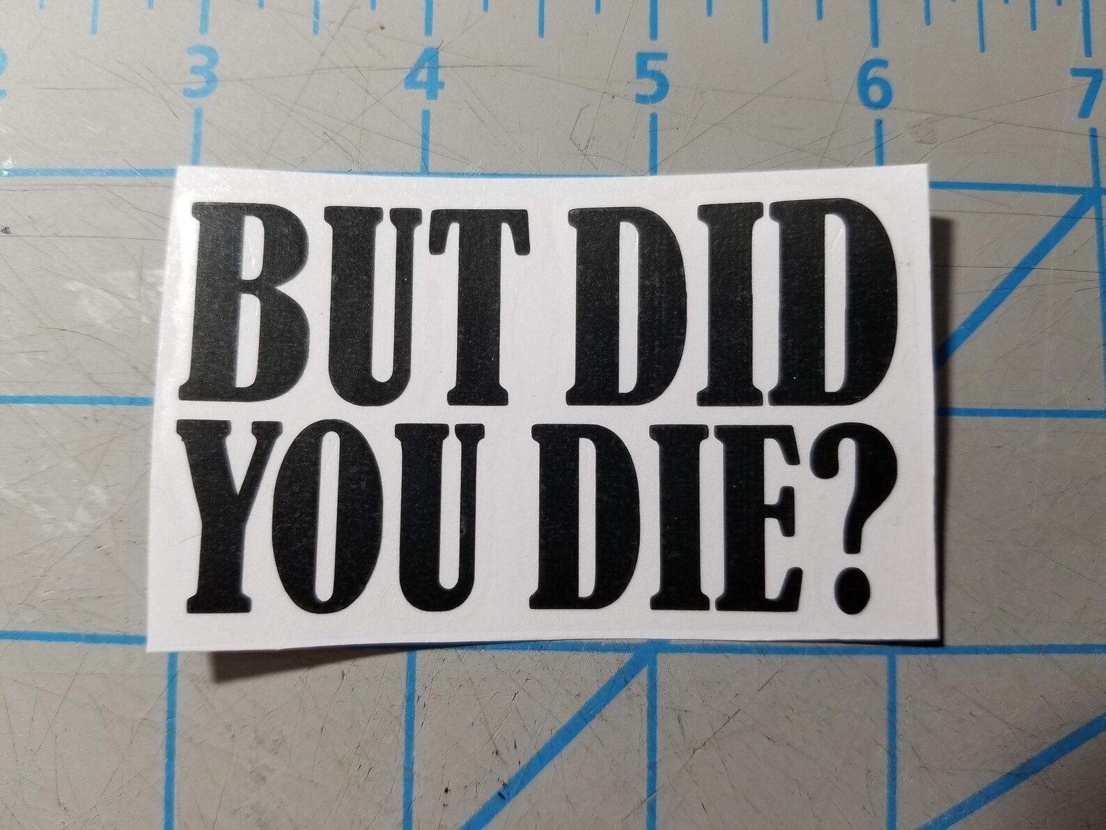 But Did You Die Vinyl Decal Sticker Etsy