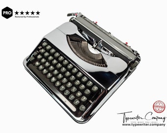 Limited Edition Hermes Baby Chrome-Plated Typewriter Serviced, dark