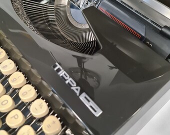 Seltene Schreibschrift Tippa S Schwarze Vintage manuelle Schreibmaschine, gewartet