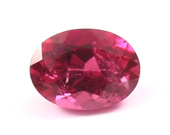 GTG-RB-72 Rubellite Oval Cabochon 10.5 x 8.5 mm Single Piece Approximately 3.22 Carat