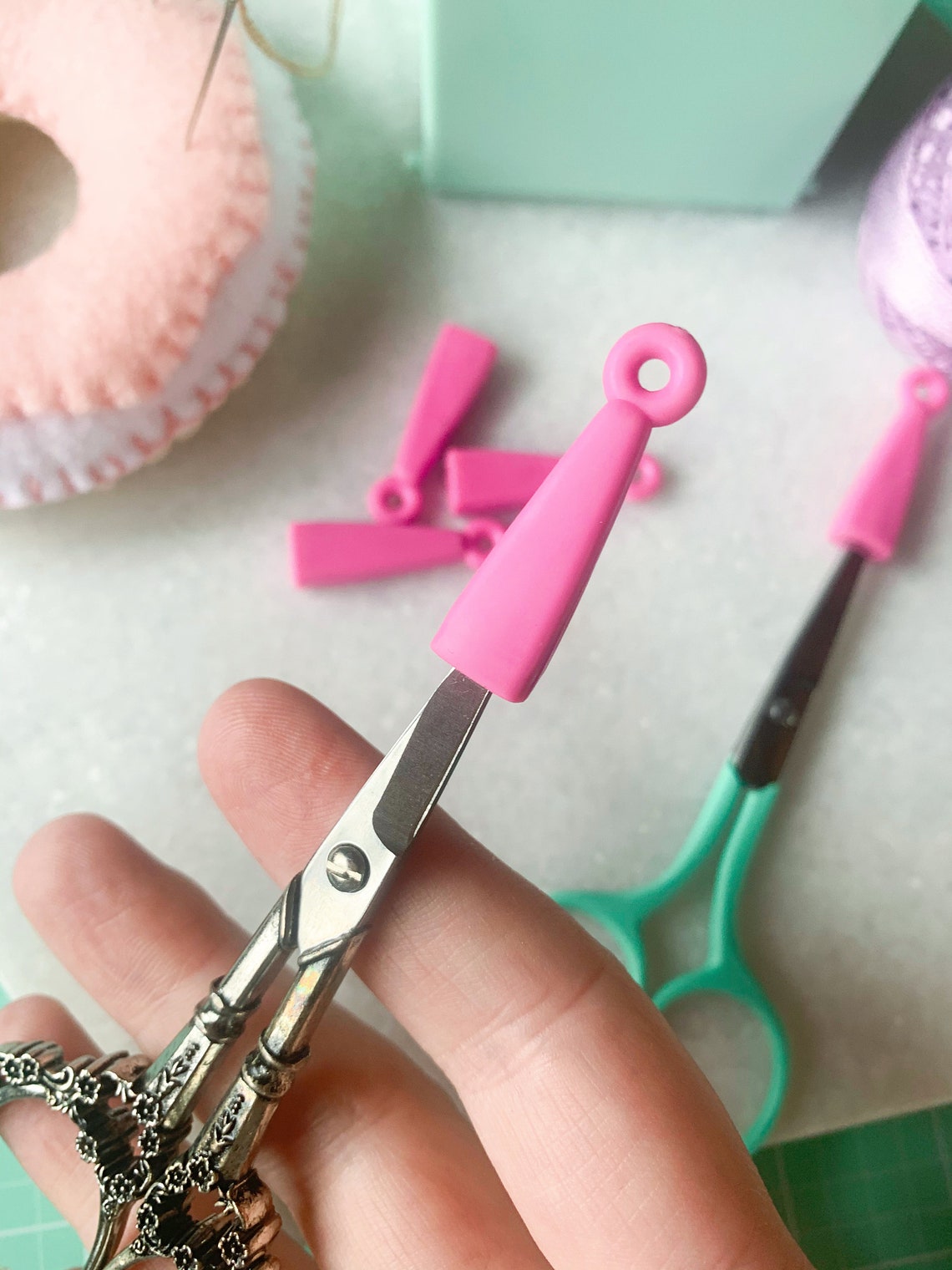 Scissor tip protectors pink tip protectors scissor sheath Etsy