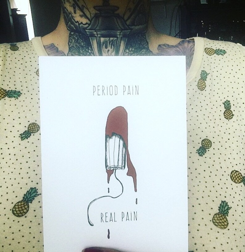 Postcard period Pain-Real pain