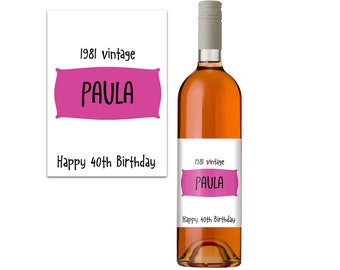 Personalised Wine Bottle Label Christmas Gift Adult Novelty Funny Comedy