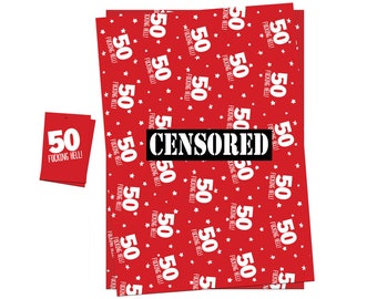 2 sheets wrapping paper gift present wrap birthday 30 thirty design