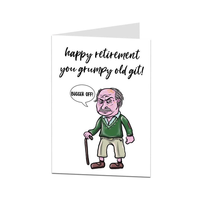 Funny Retirement Card Rude Message for Him & Men Perfect for Etsy UK