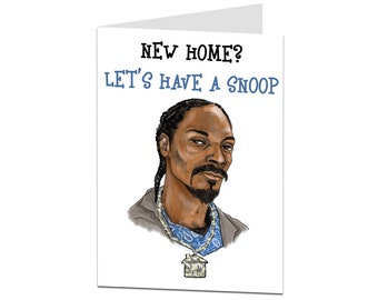 Funny New Home Card. Housewarming Card. Moving In Card. Let's Have A Snoop.