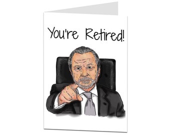 Funny Retirement Card, Him Her Men & Women, You're Retired, Blank Inside To Add Your Own Personal Greetings