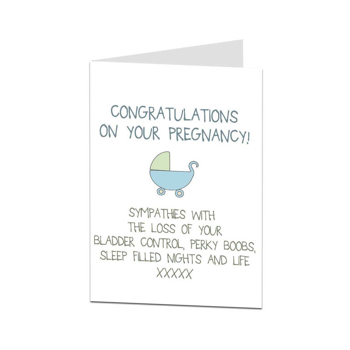 Funny Congratulations Pregnant Card. Funny Pregnancy Card for - Etsy