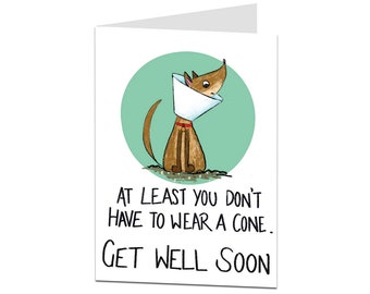 Funny Get Well Soon Card For Men & Women Operation Illness Surgery Speedy Recovery