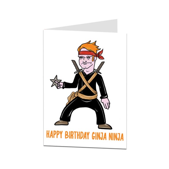 Happy Birthday Card Ginger Theme. Funny Ginger Birthday Card. - Etsy