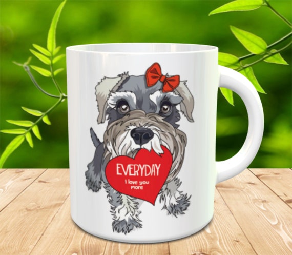 Schnauzer Mug Schnauzer Valentine Mug Dog Valentine Etsy