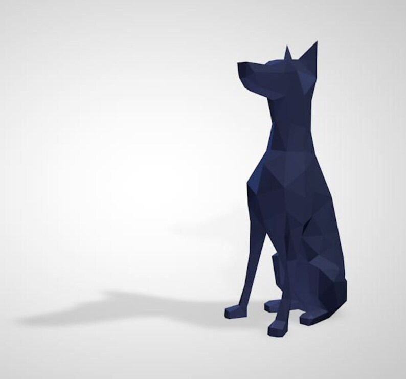 3D Papercraft Dog Dog 3D PDF TemplatePapercraft Animals | Etsy