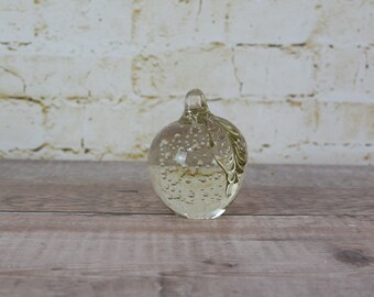 Vintage crystal clear glass pear fruit lamp Chandelier lamp prism 40mm Vintage crystal clear glass pear fruit lamp Chandelier lamp prism 40mm