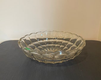 Vintage Glass Starburst Fruit Bowl