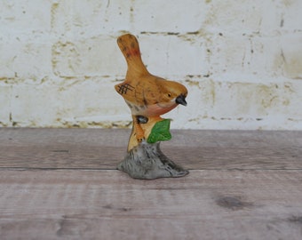 Vintage Wren Bird Figurine