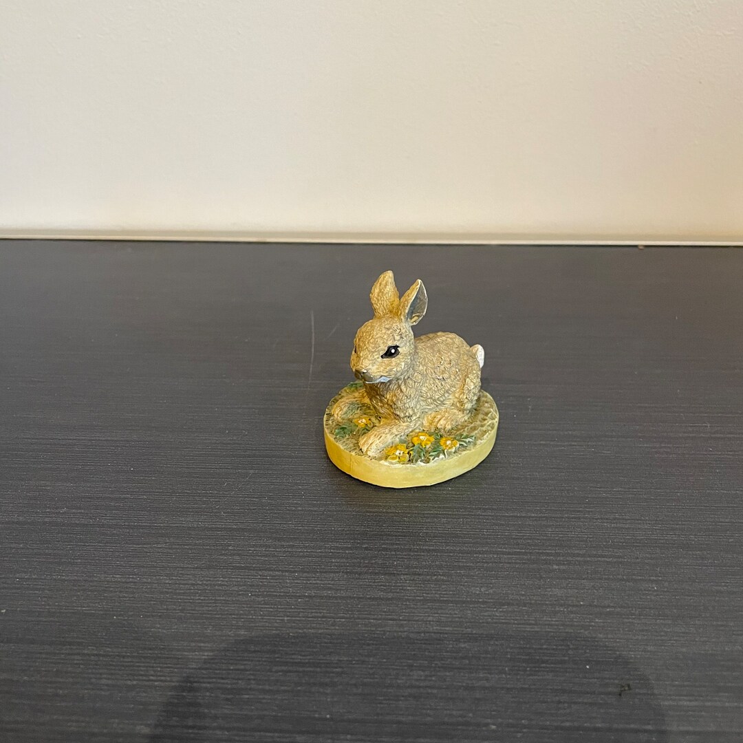 Vintage Tetley Rabbit Figurine Etsy