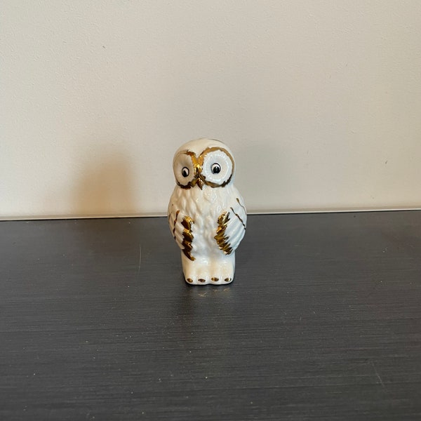 Porcelain Owl Figurine Etsy