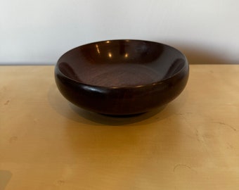 Vintage Turned Wooden Bowl