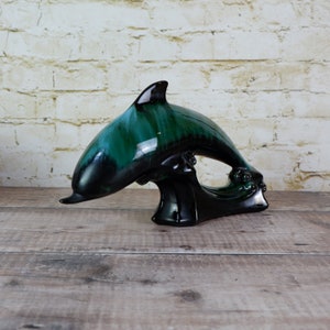 Vintage Extra Large Blue Mountain Pottery Dolphin - Etsy