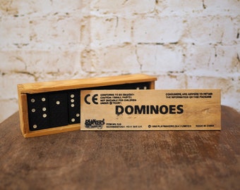 Vintage Dominoes Set in wooden box