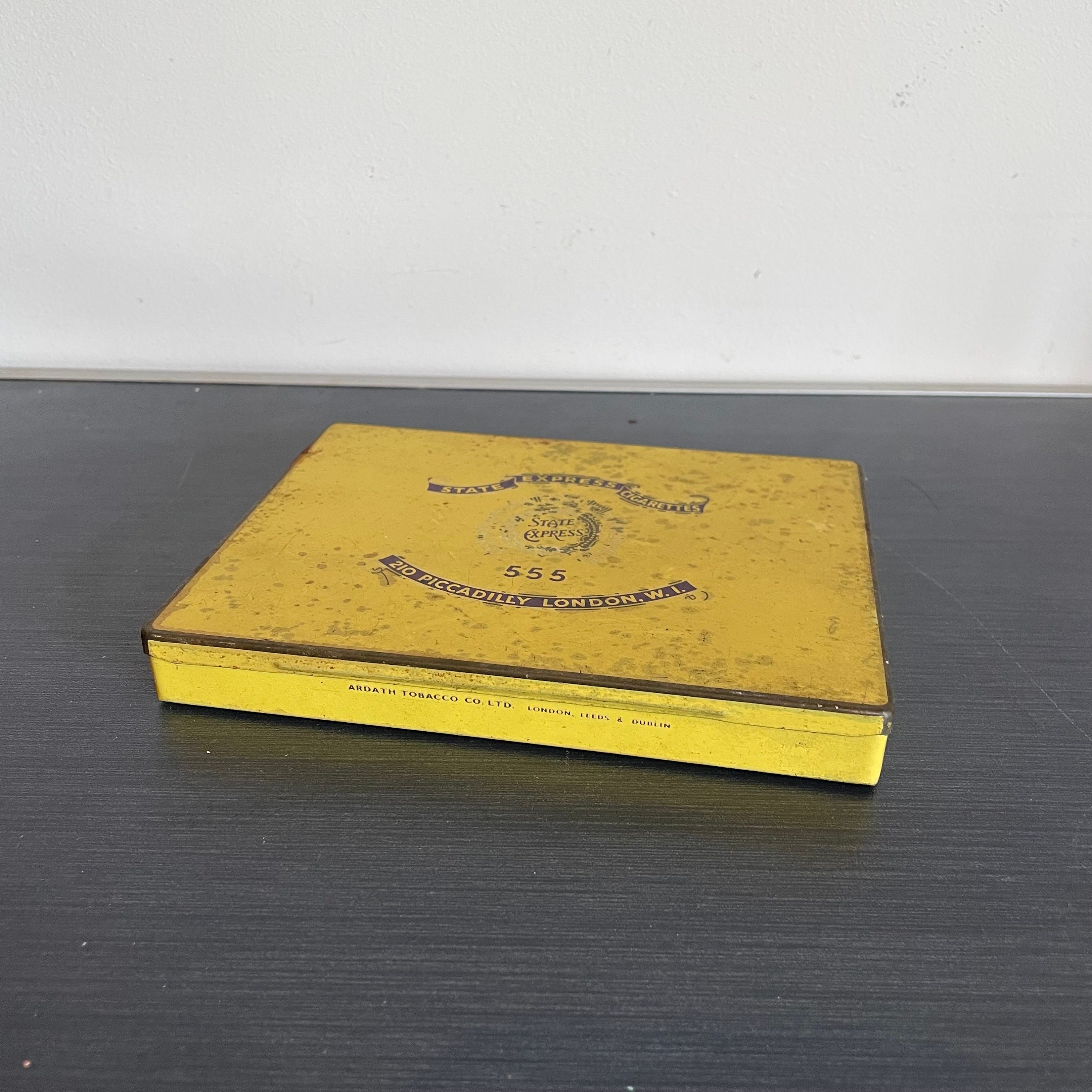 555 cigarette price Vintage Cigarette Tin by State Express 555